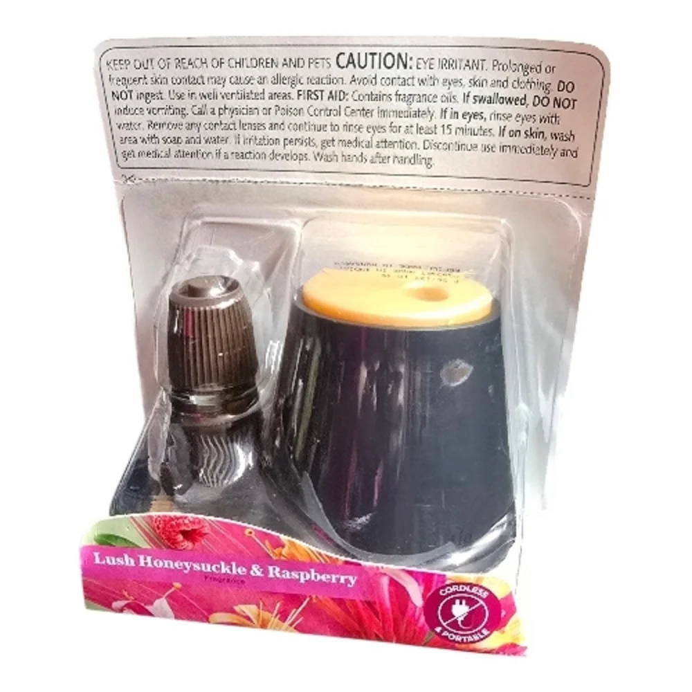 🌸🍓Air Wick Essential Mist Diffuser Starter Kit Honeysuckle Raspberry NEW - Picture 2 of 4